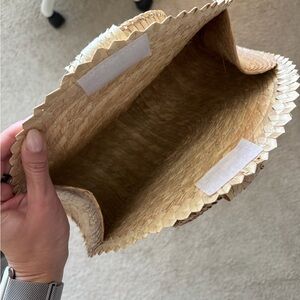 Woven Straw Clutch